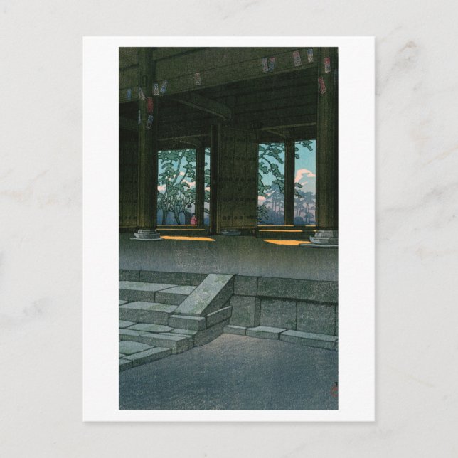 ukiyoe hasui No59 Chion-in in Kyoto  Postkarte (Vorderseite)