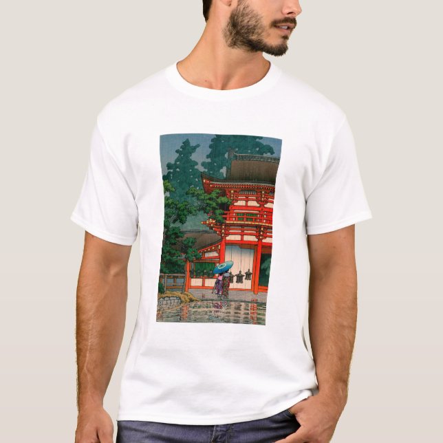 ukiyoe hasui No62 Kasuga Shrine in Nara T-Shirt (Vorderseite)
