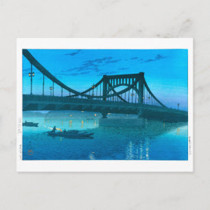 ukiyoe - hasui - No.11 Kiyosu Bridge - Postkarte