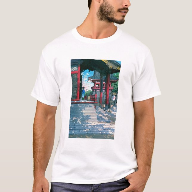 ukiyoe - hasui - No.18 Meguro Fudo Temple - T-Shirt (Vorderseite)