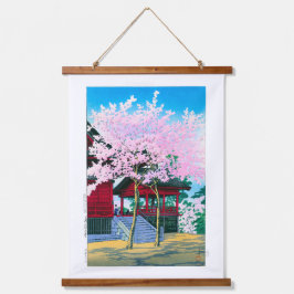 ukiyoe - hasui - No.44 Kiyomizu Hall, Ueno - Wandteppich Mit Holzrahmen