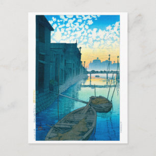 ukiyoe - hasui - No.48 Morning on the Daikon Wharf Postkarte