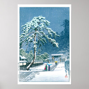 Ukiyoe - Hasui - Nr.12 Der Hommonji-Tempel, ... Poster