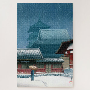 Ukiyoe - Hasui - Nr. 31 Tennoji-Tempel in Osaka - Puzzle