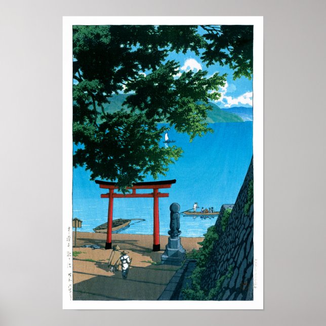 Ukiyoe - Hasui - Nr. 32 Chuzenji, Utagahama - Poster (Vorne)