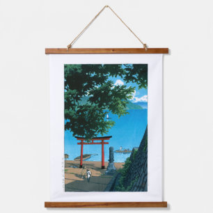 Ukiyoe - Hasui - Nr. 32 Chuzenji, Utagahama - Wandteppich Mit Holzrahmen