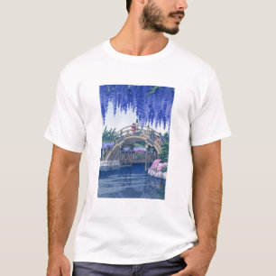ukiyoe - hasui - Nr.34 Wisteria bei Kameido - T-Shirt
