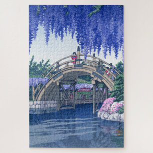 Ukiyoe - Hasui - Nr. 34 Wisteria in Kameido -   Puzzle