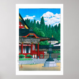 Ukiyoe - Hasui - Nr.36 Kuonji Temple am Berg Minob Poster