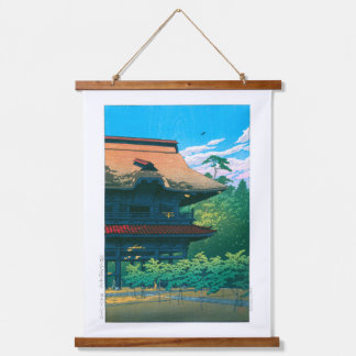 Ukiyoe - Hasui - Nr.42 Kenchoji Temple, Kamakura - Wandteppich Mit Holzrahmen