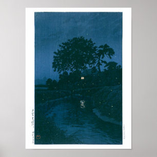 Ukiyoe - Hasui - Nr. 45 Minuma River at Omiya - Poster