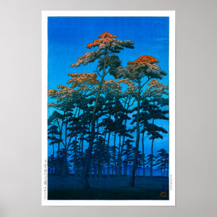 Ukiyoe - Hasui - Nr.46 Hikawa Park in Omiya - Poster