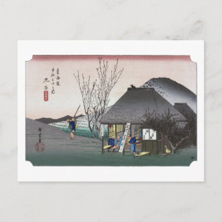 ukiyoe Hiroshige No.20 Mariko Postkarte