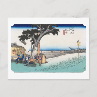 ukiyoe Hiroshige No.27 Fukuroi Postkarte