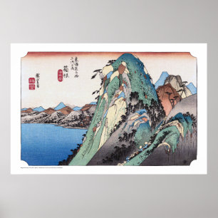 Ukiyoe - Hiroshige - Nr. 10 Hakone - Poster