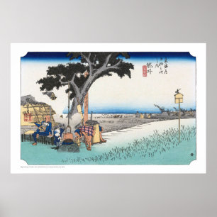 Ukiyoe - Hiroshige - Nr.27 Fukuroi - Poster