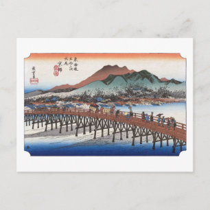 ukiyoe Hiroshige Nr.54 Keishi Postkarte