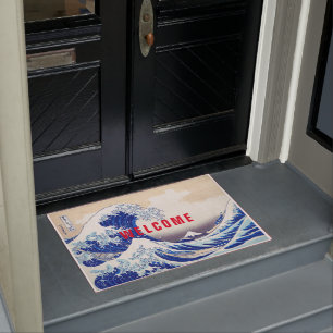 Ukiyoe - Hokusai : No.21 Great Wave - Fußmatte