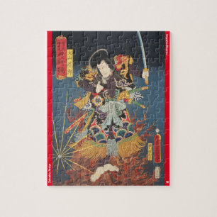 ukiyoe - Inuyama Dōsetsu - japanischer Zauberer - Puzzle