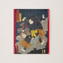 ukiyoe - Kikuchi Kazumaru - japanischer Zauberer -