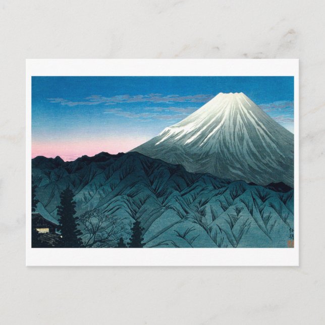 ukiyoe [Shōtei] Mount Fuji aus Hakone Postkarte (Vorderseite)