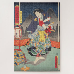 ukiyoe - Toyokuni - No.12 tengukozō Kiritarō - Puzzle