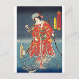 ukiyoe - Toyokuni - No.24 Kusunoki Koma hime - Postkarte