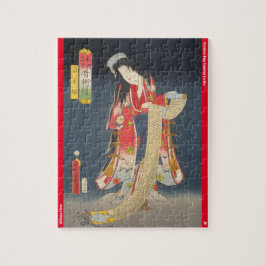 ukiyoe - Wakana hime - japanischer Zauberer - Puzzle