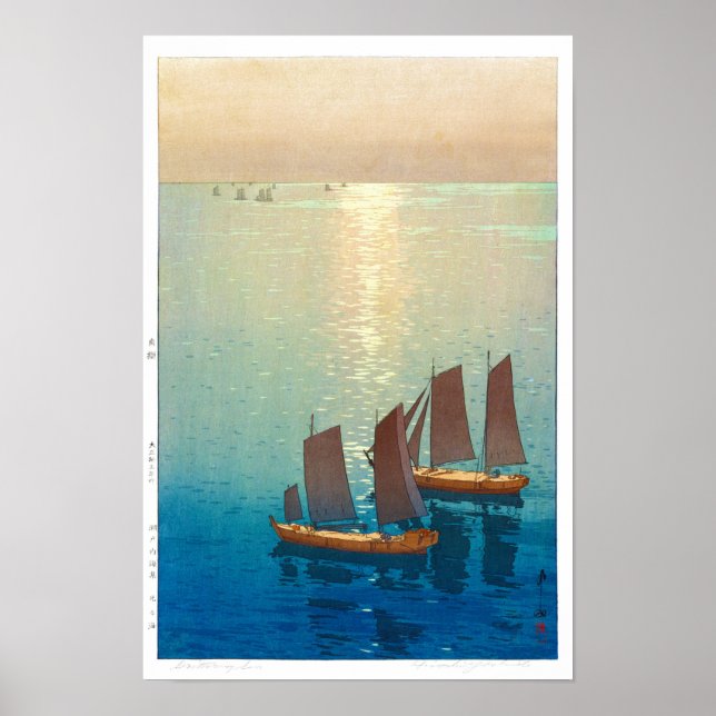 ukiyoe - Yoshida - 01 - Glittering Sea Poster (Vorne)