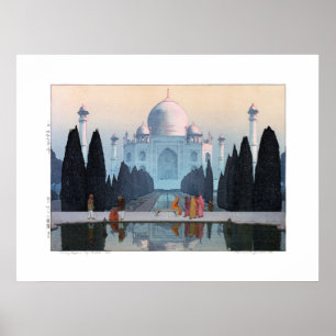 ukiyoe - Yoshida - 03 - Taj Mahal in Morning Mist Poster