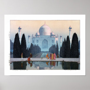ukiyoe - Yoshida - 03 - Taj Mahal in Morning Mist Poster
