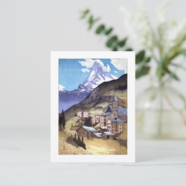 ukiyoe - Yoshida - 04 - Matterhorn - Postkarte
