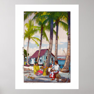 ukiyoe - Yoshida - 06 - Singapur - Poster