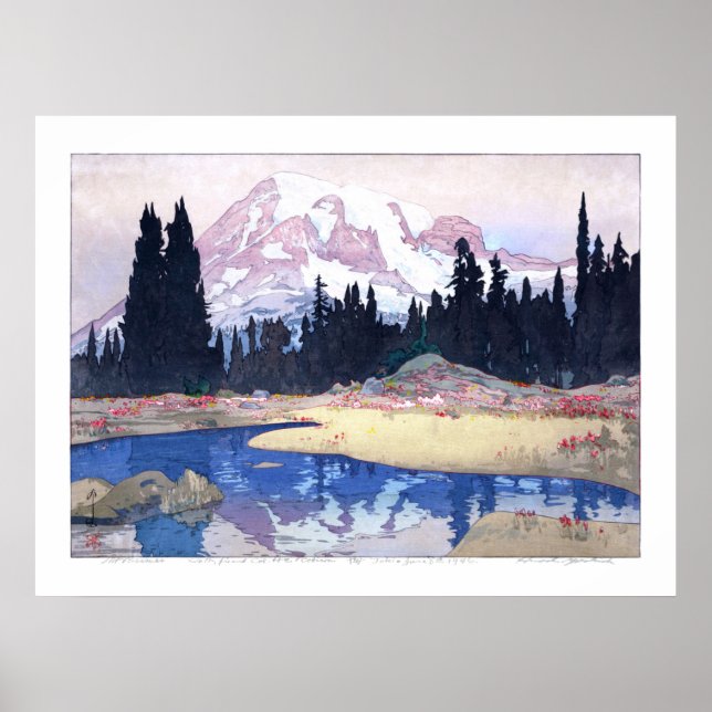 ukiyoe - Yoshida - 07 - Mount Rainier - Poster (Vorne)