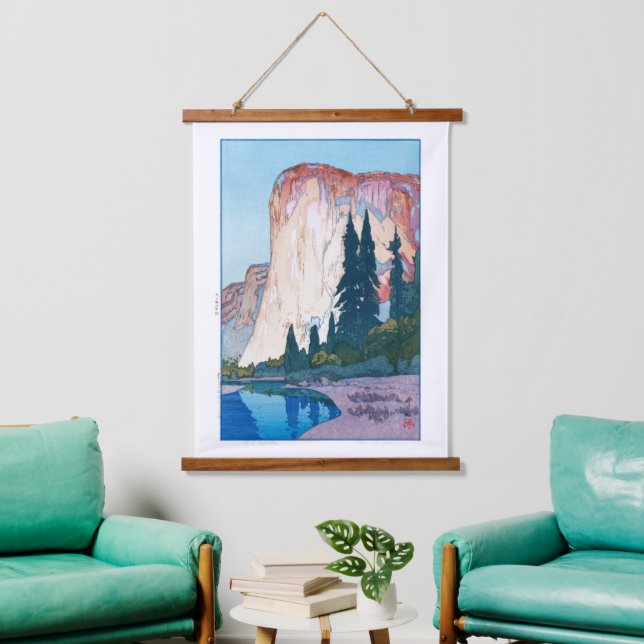 ukiyoe - Yoshida - 15 - El Capitan - Wandteppich Mit Holzrahmen (Wohnzimmer)