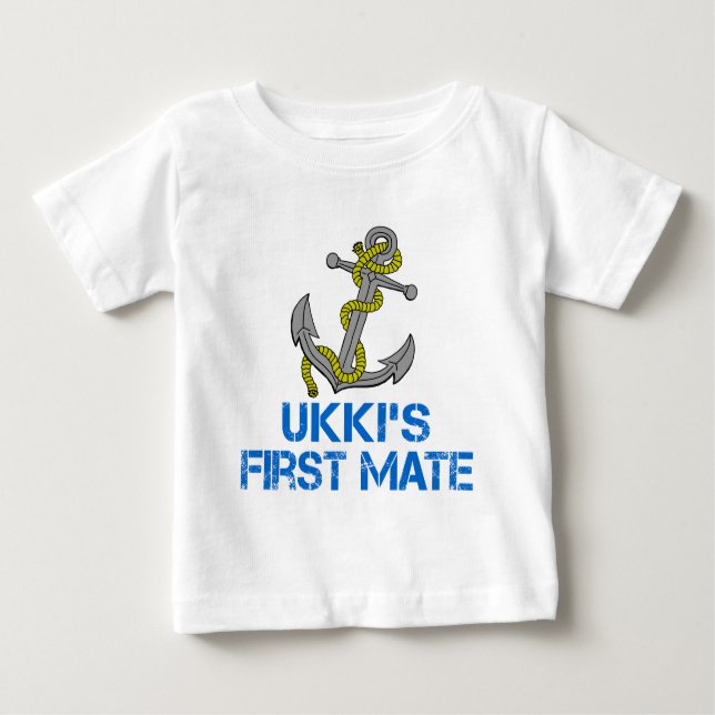 Ukkis erster Partner Baby T-shirt (Vorderseite)
