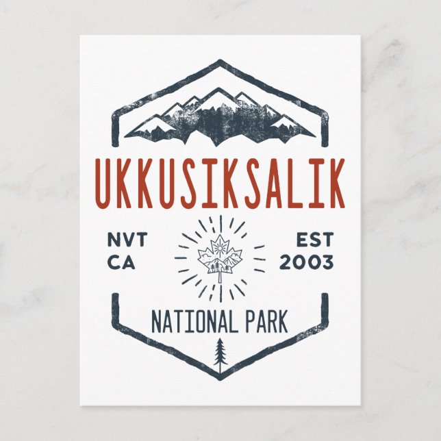 Ukkusiksalik Nationalpark Kanada Vintag Postkarte (Vorderseite)