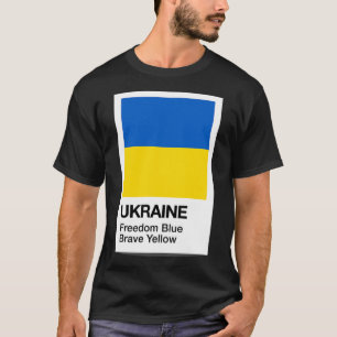 Ukraine 2023 Ukrainische Flaggenfarben Freiheit Bl T-Shirt