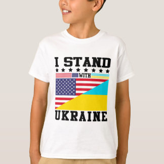 Ukraine Amerikanischer Stolz Vintage Retro Ukraini T-Shirt