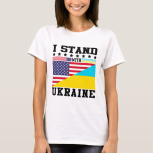 Ukraine Amerikanischer Stolz Vintage Retro Ukraini T-Shirt