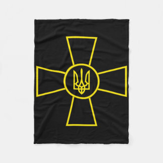Ukraine Armed Forces Emblem Ukrainian Army Flag (y Fleecedecke
