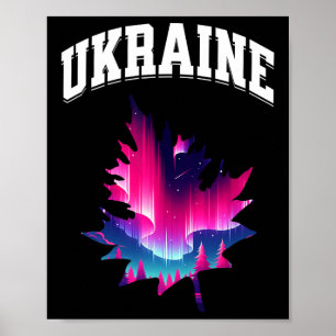 Ukraine Aurora Borealis Nordlicht Urlaub S Poster