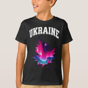 Ukraine Aurora Borealis Nordlicht Urlaub S T-Shirt