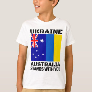 Ukraine Australien steht hinter Ihnen Kanadische U T-Shirt