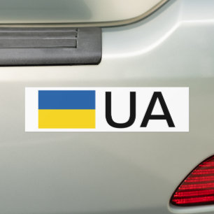Ukraine-Autoaufkleber mit Ländercode Autoaufkleber