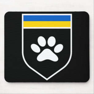 Ukraine Begleiterflagge Unterstützung ukrainische Mousepad