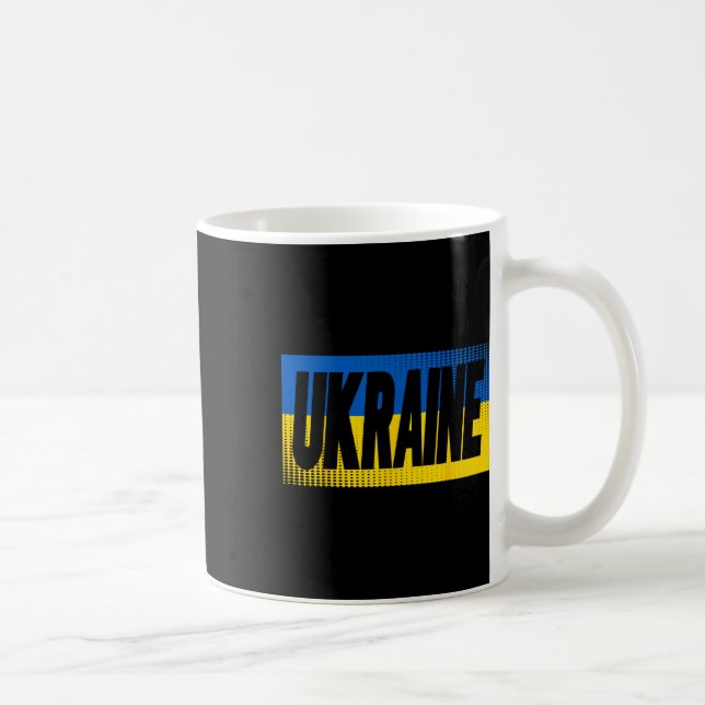 Ukraine Bekleidung - Süße Ukrainer Design  Kaffeetasse (Rechts)