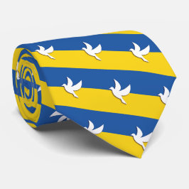 UKRAINE BICOLOR FRIEDEN GIBT BLAUE GELBE FLAGGE KR KRAWATTE
