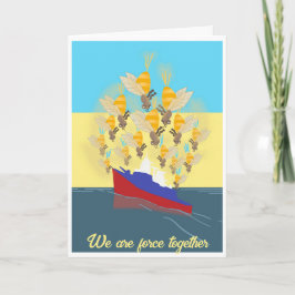 Ukraine "blau gelb" bunt einladung