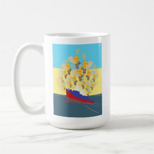 Ukraine "blau gelb" bunt kaffeetasse